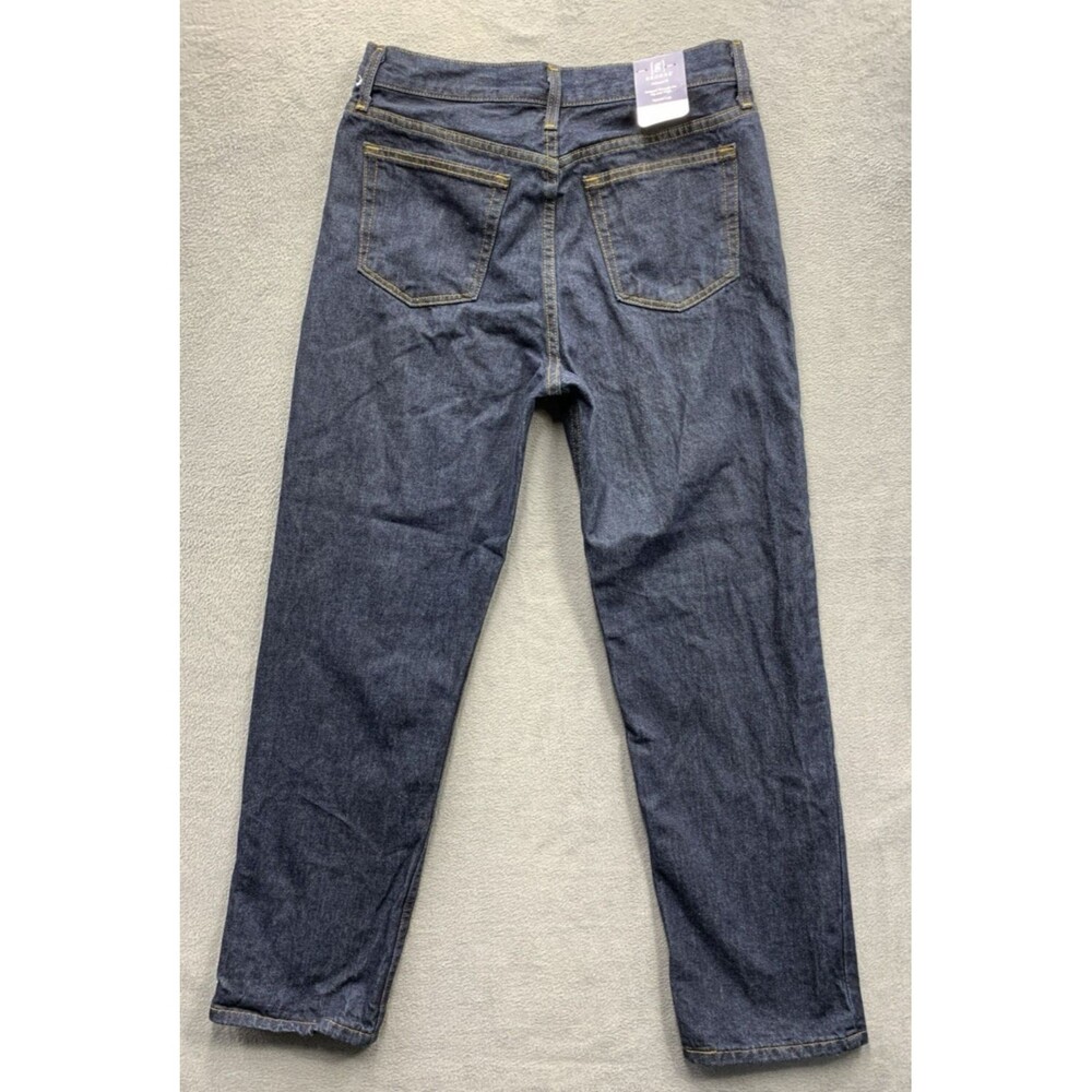 George Denim Jeans Men's Relaxed Fit Tapered Leg Dark Blue 100% Cotton 30X30